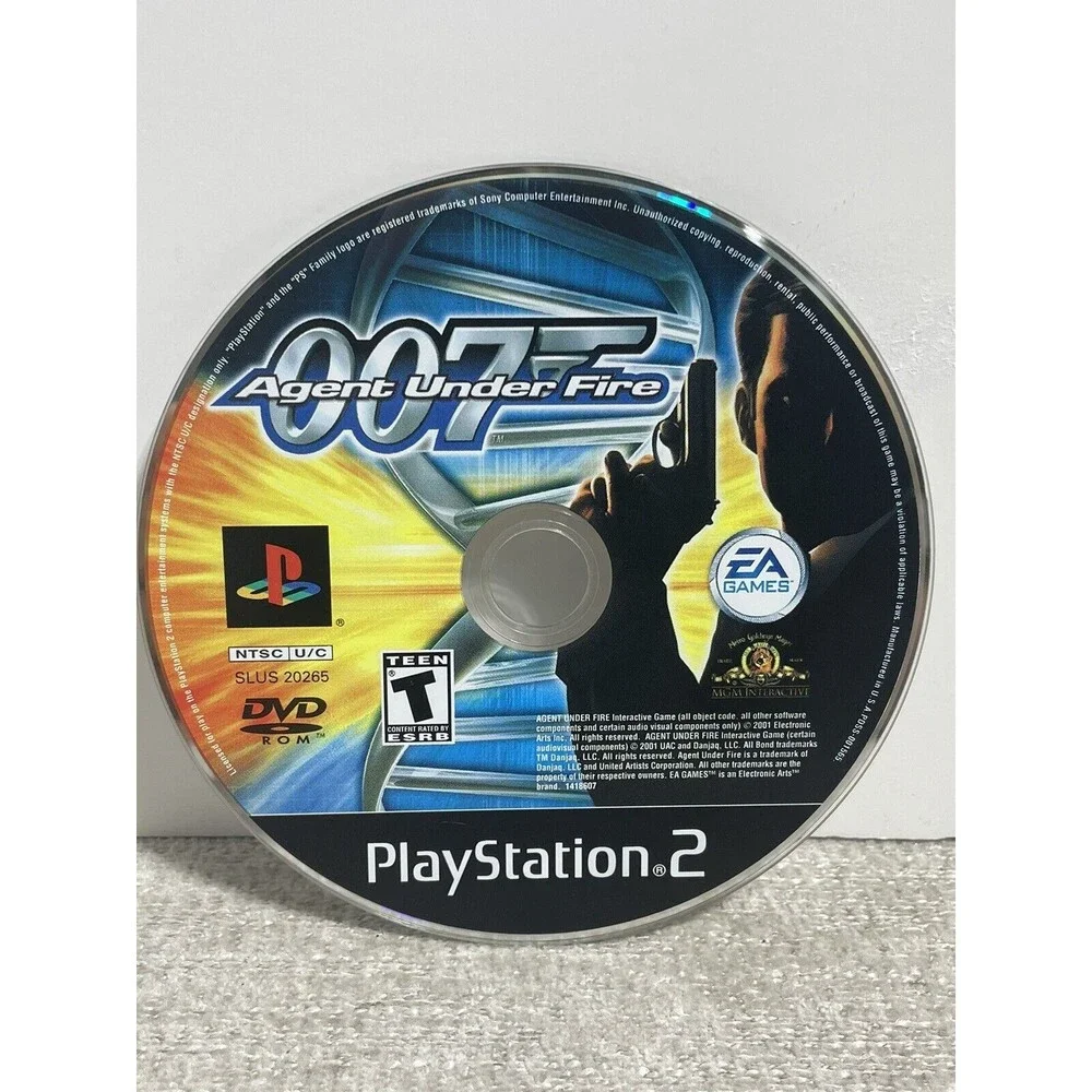 James Bond 007 Agent Under Fire (Sony PlayStation 2) PS2 Black Label Disc Only